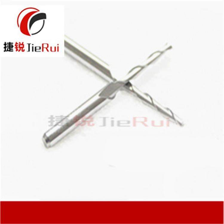 3.175变径2MM双刃平底螺旋铣刀雕刻机刀头亚克力铣刀钨钢刀浮雕刀