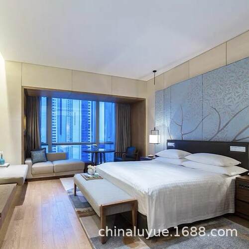 民宿酒店宾馆家具床床头柜公寓标间全套客房家具工厂直销来图来订