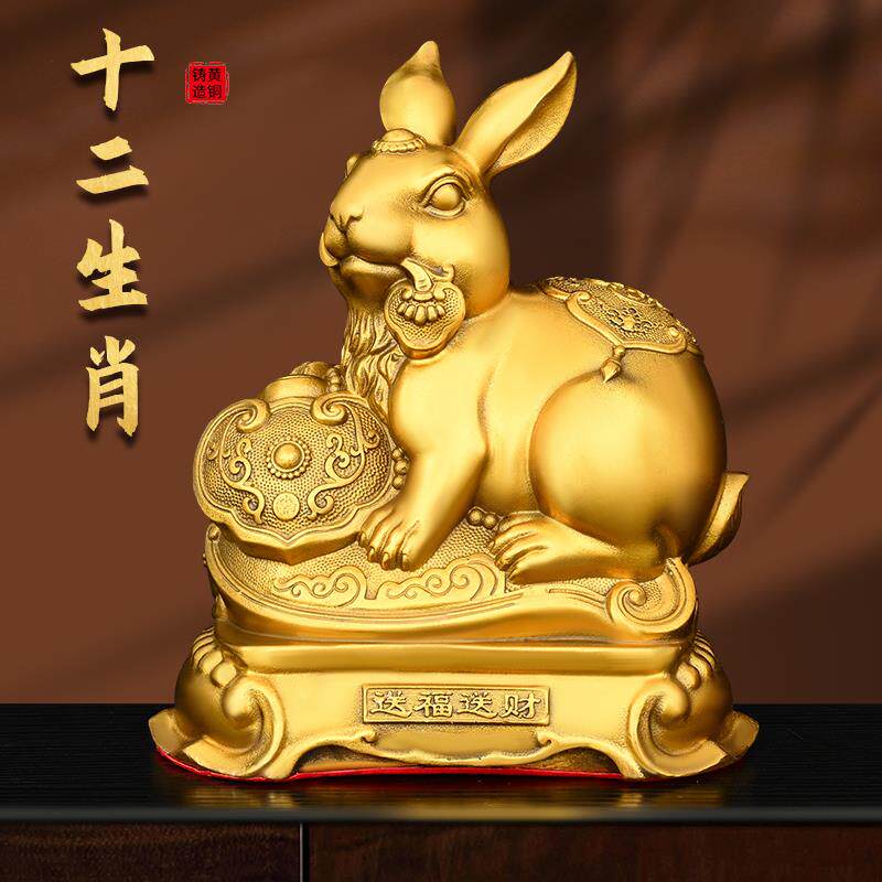 纯铜十二生肖摆件全套 小号铜鼠铜牛虎兔龙蛇马羊猴鸡狗属相