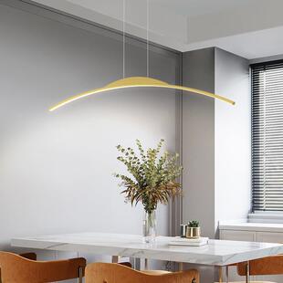 2204新款 229长条餐厅灯现代北欧极吊灯餐桌饭简厅咖啡厅吧台轻奢