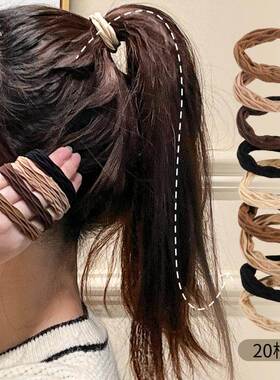 Adult elastic hair ties, Korean style, high elasticity, thic