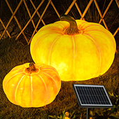 暖朵led户外太阳能南瓜灯田园农庄创意发光户外防水庭院灯草坪灯