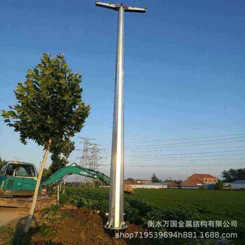 输电线路钢管杆 直线电力钢杆 35kv电力钢杆 万国实体厂家供应