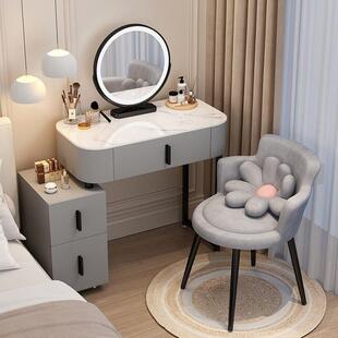 卧室657妆台小商户型轻奢风化一妆桌床头收纳斗柜简约化妆梳台镜