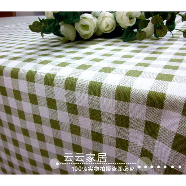 纯棉加厚田园餐桌布艺欧式小清新台布格子桌布茶几布椅垫抱枕促销