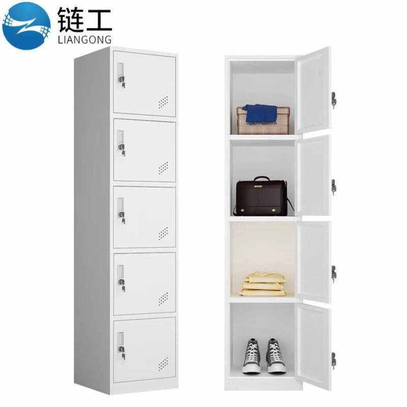 链工单五门储物柜存储柜加厚款拆装发货员工单5门更衣存放柜带