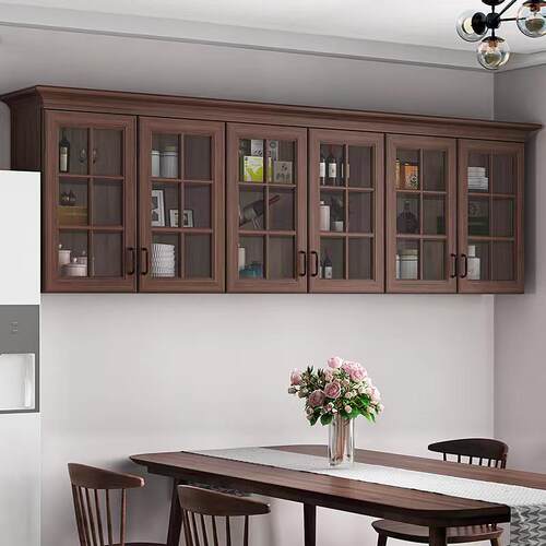 客厅美式壁挂柜实木壁挂柜组合厨房阳台壁挂柜储物柜浴室柜储物柜