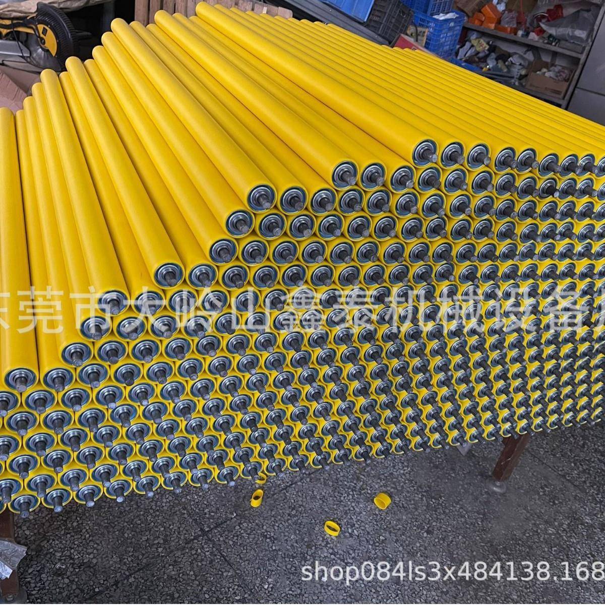 外胶滚筒套胶滚筒无动力套胶滚筒包胶滚筒耐磨输送机输送带滚轮