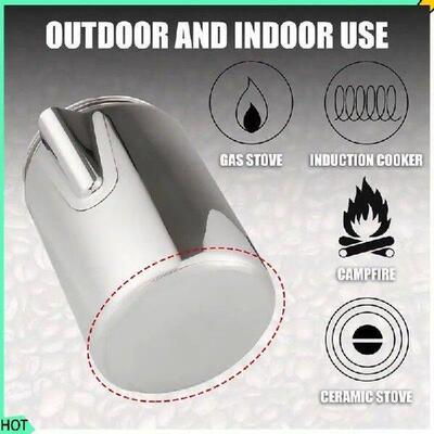 AWAH Coffee Percolators Stovetop For Camping Stainless