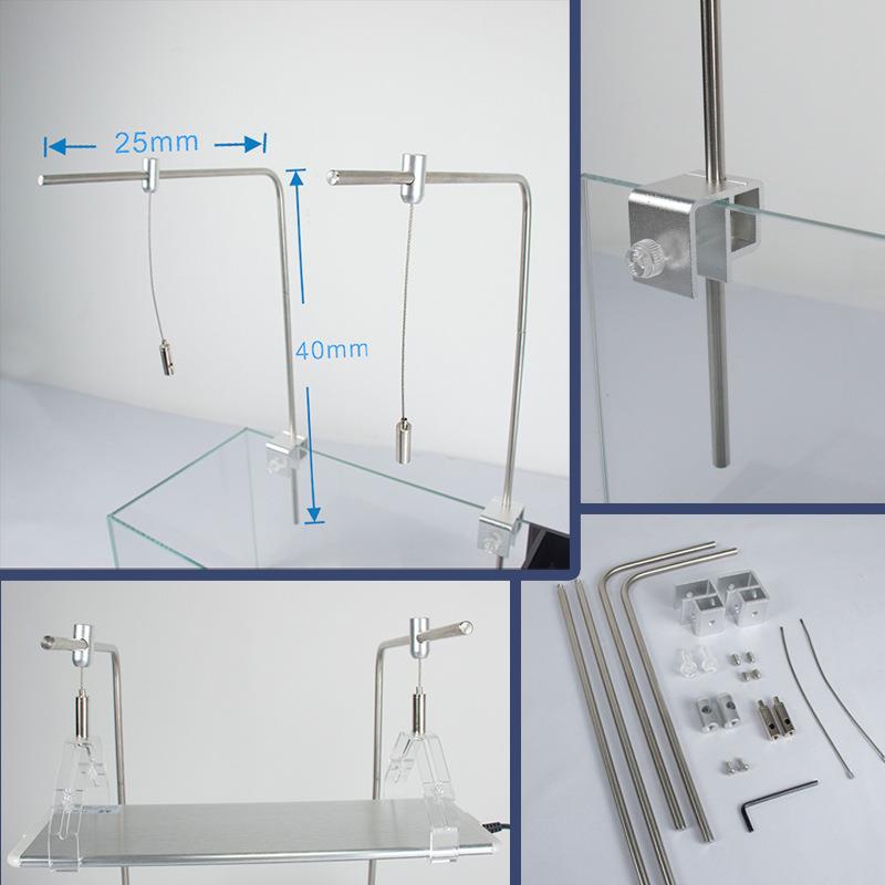 俊星鱼缸灯架水族水草灯具吊架支架铝合金可调高低度海水淡水配件