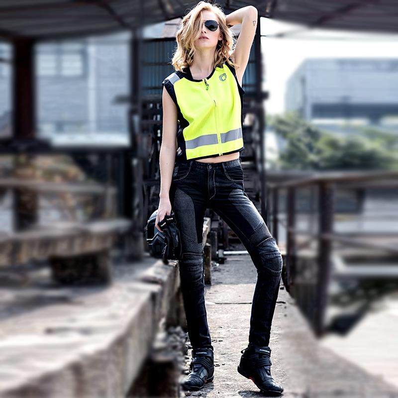 高档guly车bros丑兄弟摩托车骑行裤防摔牛仔四裤季修身赛车服机裤