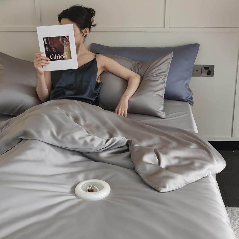 A类奥地利进口LF级兰精天丝 纯色四件套夏季凉感床品套件天丝床笠