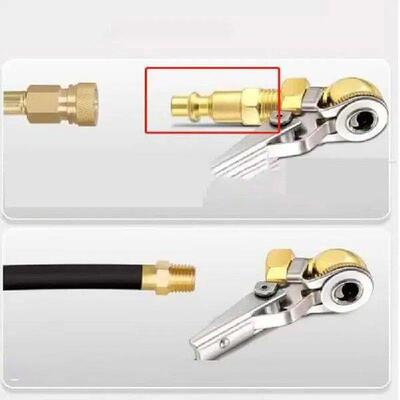 Air Chucks For Tires 2pcs Tire Air Chuck No Leakage Clip-On