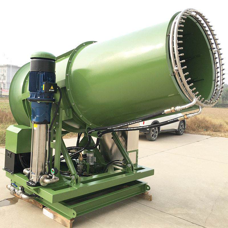 厂家定制100米远程射雾器 双流体全自动 矿用除尘防爆雾炮机工厂