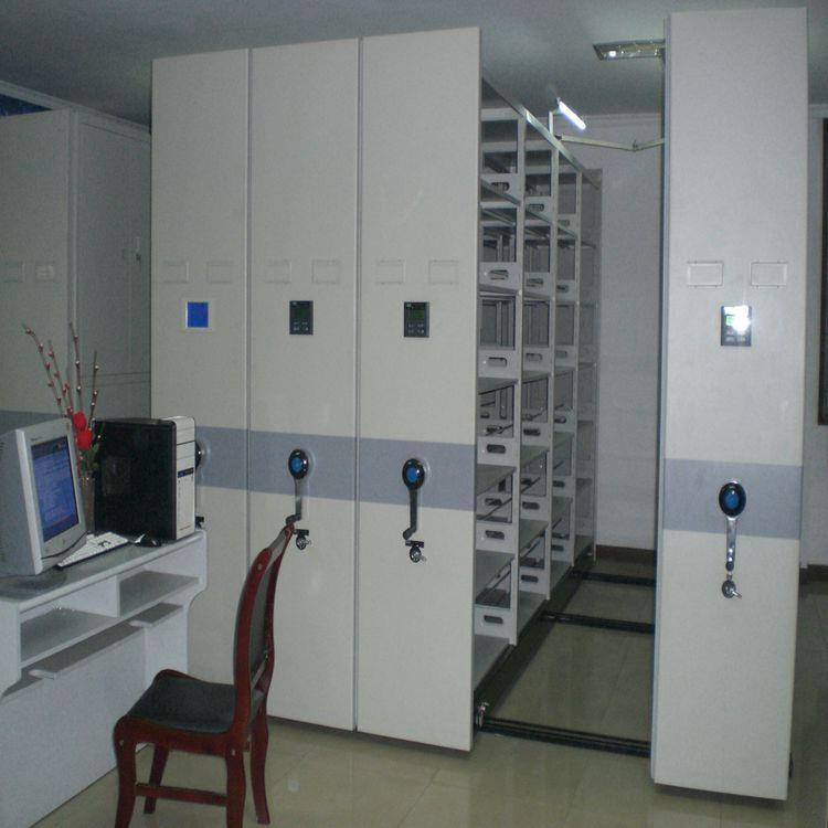 密集柜手摇式货架手动式密集架智能移动式货架通用档案柜