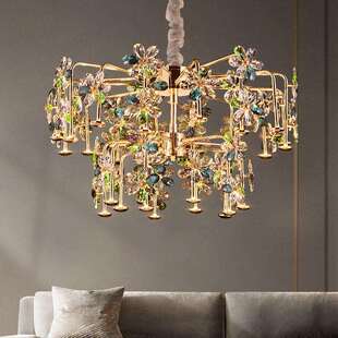 2026新款 卧室水晶吊灯简约现代房间水晶灯后现代创意高级感吊灯