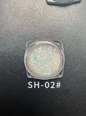 不规则片美甲亮片 透明云锦b粉彩色闪材料 指甲高变色新款极光