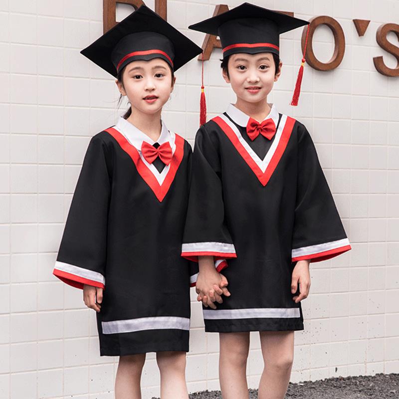 正品2024新款儿园博士服服童毕业礼幼学士服儿毕业照服装小学生演