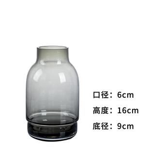 正品 饰桌轻面迷精致家居简 奢花瓶摆件玻璃客厅透你插明花小干花装