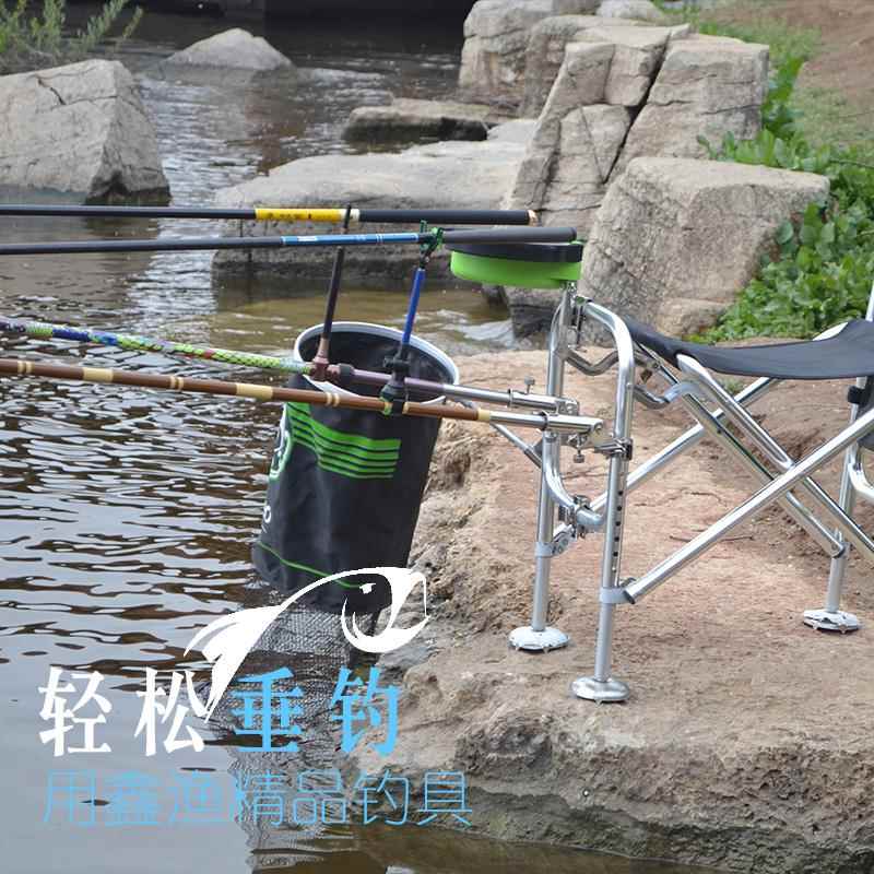 椅双通用万向炮台架不锈钢支加厚通用配CHE件钓插片式头炮台座架