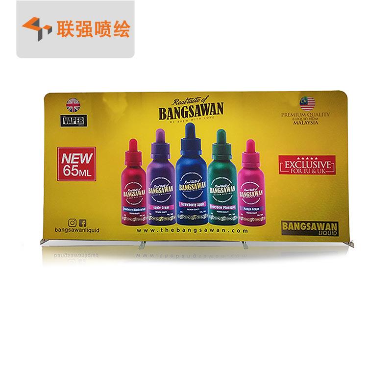 厂家直销弧形快幕展示架便携式拉网展架快展背景墙