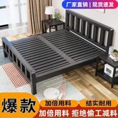 加粗加厚铁出床租学KNO生宿舍经济型简易加固艺房床架单铁人床简