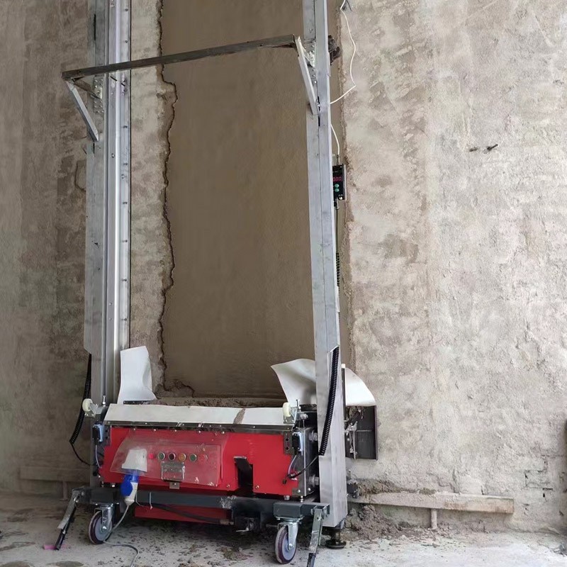 出口智利全自动抹墙机 墙面施工电动粉墙机 建筑室内外墙面抹灰机