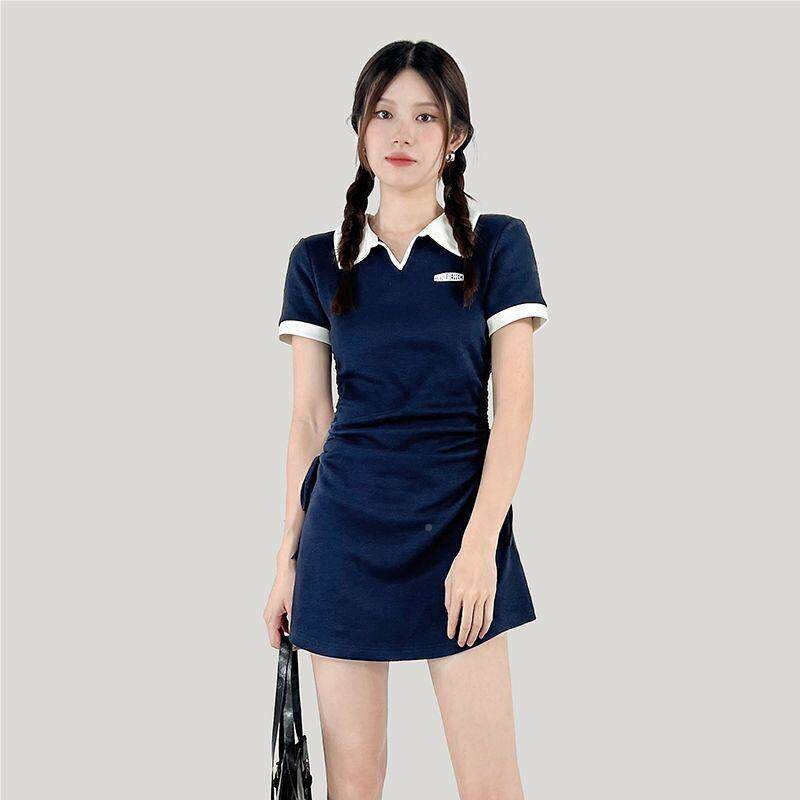 泳衣款连衣裙式游泳衣分体保守运动风2023年新微女胖女孩胸装学生