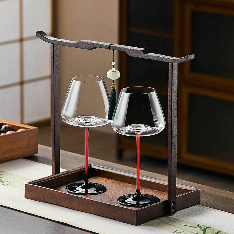 邦贝贝档红酒杯套装家用轻奢脚杯勃艮第水晶玻璃葡萄酒杯