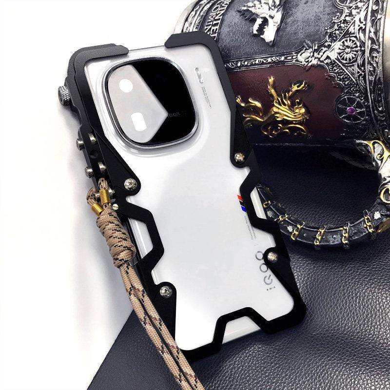 适用vivoiQOO13手机壳iqoo12pro金属边框iqoo11铝合金iqooneo7个性外壳iqoo10pro三防防摔z9商务磨砂保护套男