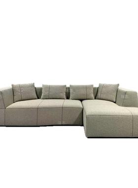 曲线沙发异形JGV组合式极布简现代客网红设计师意豆腐块厅转角艺