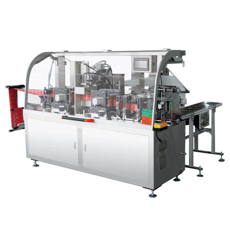 郑州全自动液体灌装四边封面巾纸湿巾纸片消毒棉片包装机