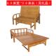 竹子小户型多功能沙发床单人双人竹木可折叠床沙发床1.8米1.5客厅