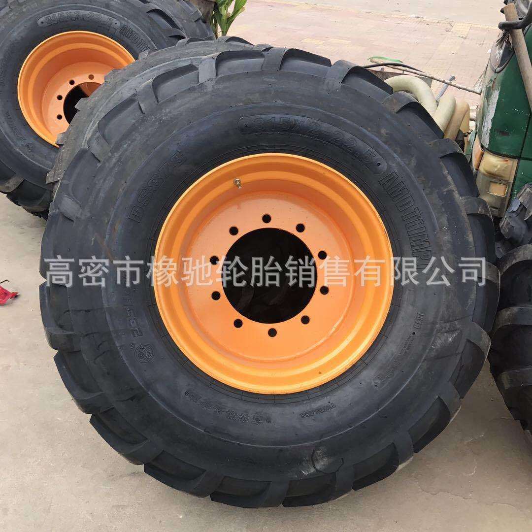 改装拖车载重轮胎315x2-22.5 550/60-22.5 加宽 含钢圈