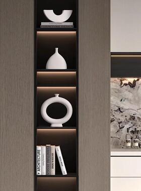 轻奢高档酒柜软装饰品摆件现代简约客厅电视柜办公室书房书柜套装