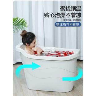 ZZ8N批发木纹泡澡桶成人洗澡桶加厚非折叠沐浴桶儿童浴盆双人可用