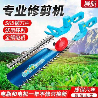 电动绿篱机茶树修剪机园林绿化剪枝机修茶机篱笆剪单双新款展航