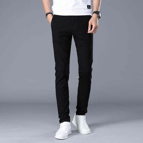 casual cotton trousers khaki men chino straight pants休闲裤