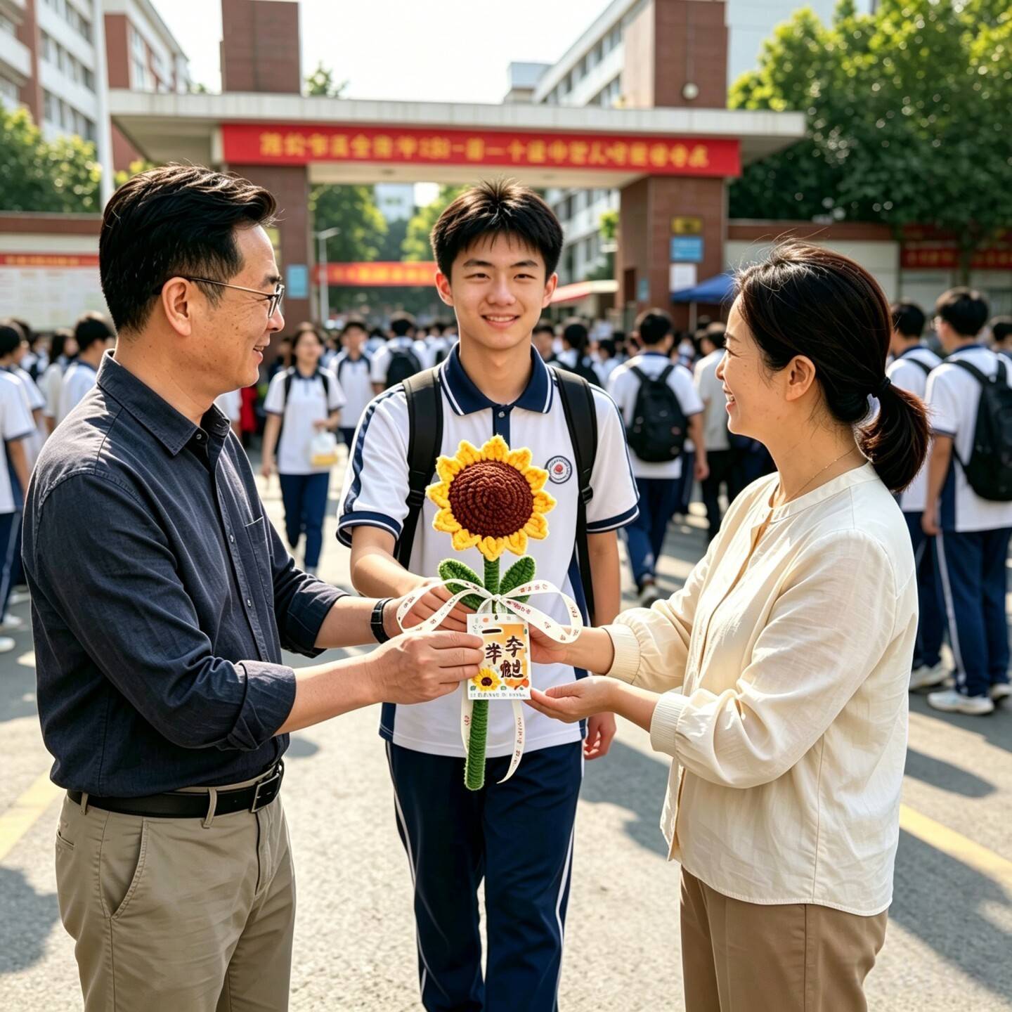 一举夺魁向日葵花束中高考金纪榜题名仪式感礼物朋毕业念品送好友