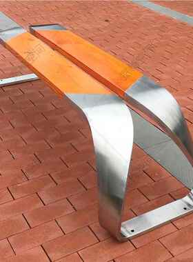 园椅子厂家定制户外锈钢坐凳场休闲不公座椅小区48851室外休息广