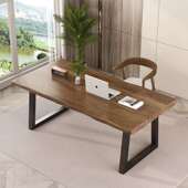 实木电桌脑简办公桌家约用儿童学桌习写字书桌765小型长方会议桌