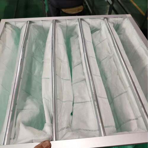 铝框无纺布过滤网中效袋式空气过滤器F7过滤精度大阻力小