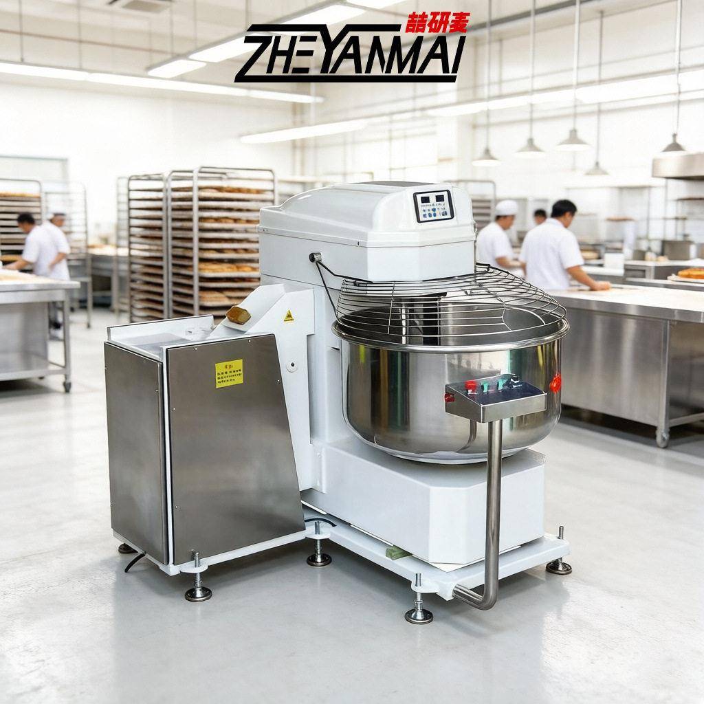 翻缸和面机TiltingDoughMixer商用自动翻桶打面螺旋面团搅拌机