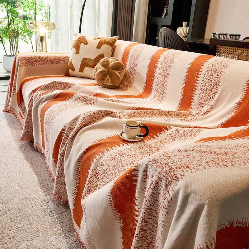 高克重沙发巾雪尼尔防滑通用防尘盖布户外野餐垫防猫抓高级感套罩