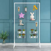 铁艺网架立式 铁丝网格饰品挂架超市货架展示落地网格幼儿园展架厂