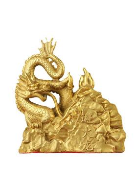 黄铜避火龙厨房西北角化解火烧天门乾位摆件补角铜器摆件