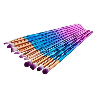 Diamond Rainbow Make Up Brush Set Professional Eye Make Up E
