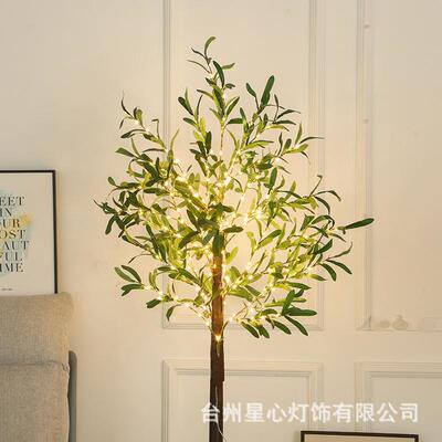 1.8m真橄居榄叶树灯装庭院饰橱窗QFK景观树灯家装饰仿树灯厂家