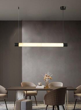 6跨境出口云石餐厅灯2全铜茶室岛台GGV灯02年吊全屋新款中式一字