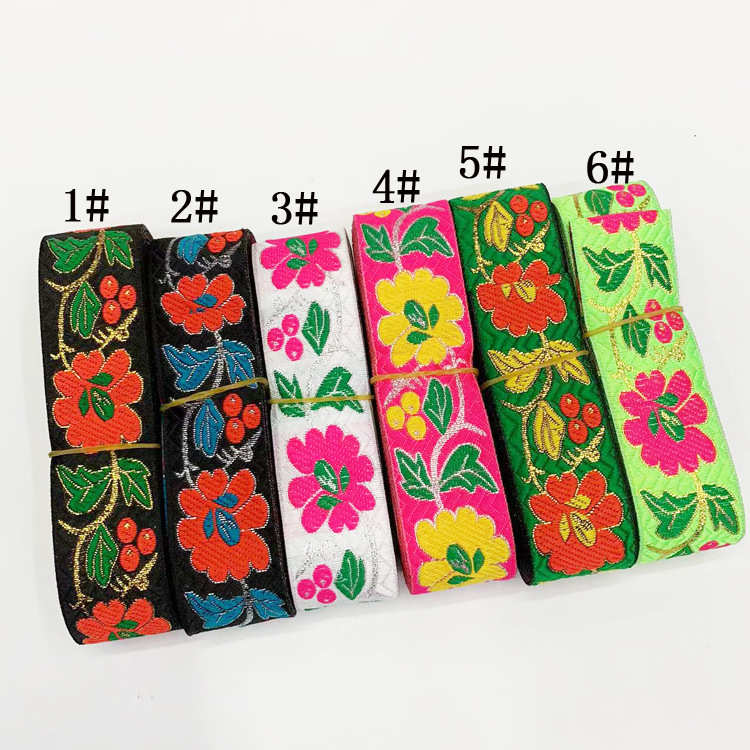 织带花边3电脑3cm苗族服装辅料.提花线少数民族汝花边蝶涤纶民族